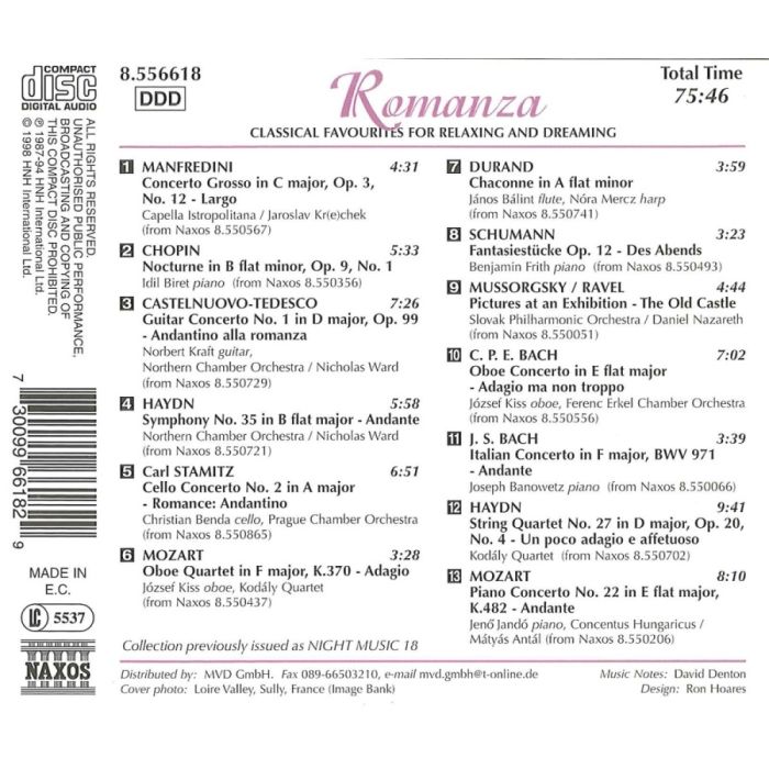 ROMANZA - Classical Favourites for Relaxing and Dreaming - slide-1