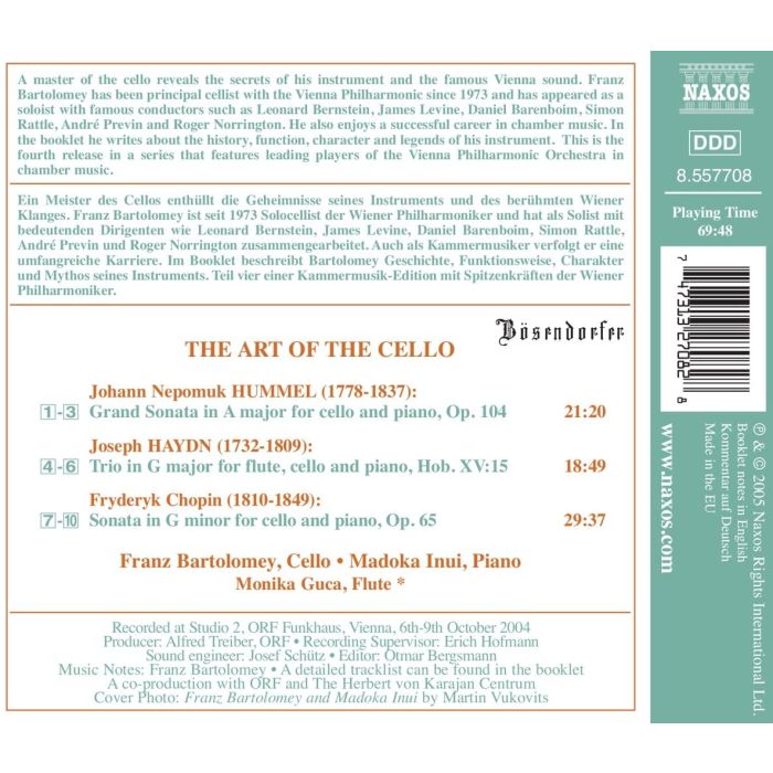 CHOPIN / HUMMEL/ HAYDN: The Art of Cello - slide-1