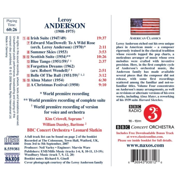 Anderson, Leroy: Orchestral Music vol.4 - slide-1