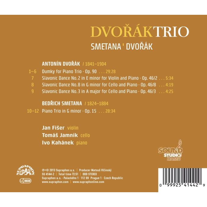 Smetana: Piano Trio / Dvořák: Slavonic Dances & Trio Dumky - slide-1