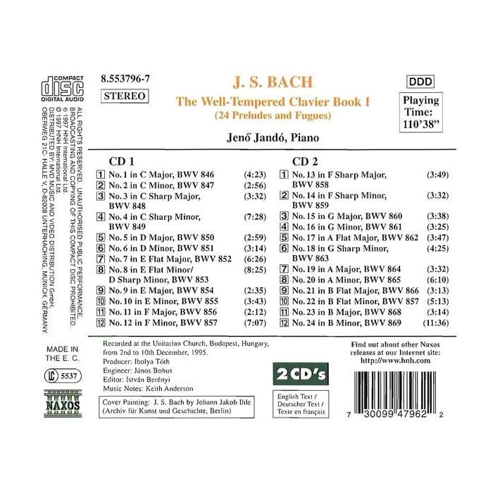 BACH: The Well Tempered Clavecin - slide-1