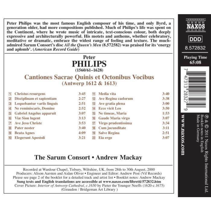 Philips: Cantiones Sacrae Quinis et Octonibus Vocibus - slide-1