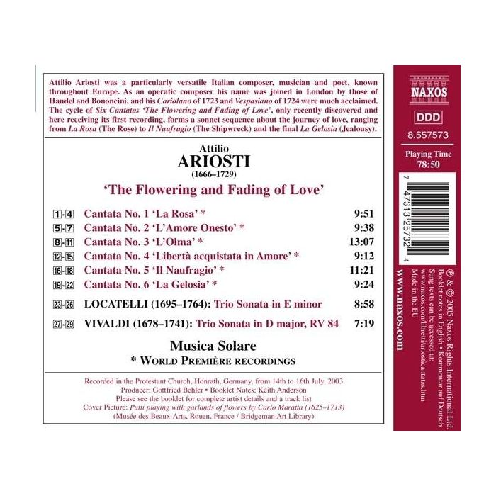 ARIOSTI: The flowering and fading of love - slide-1