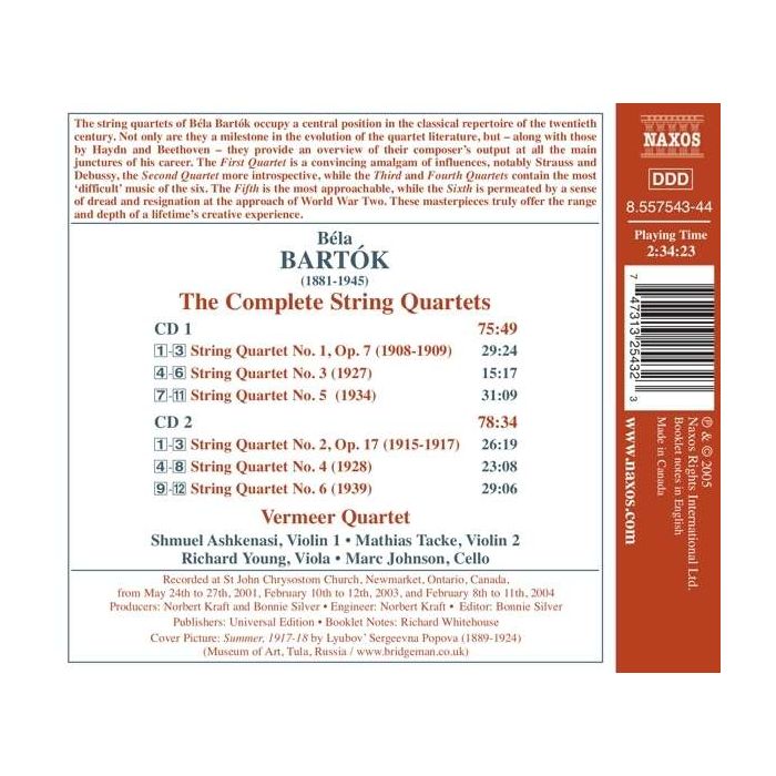 BARTOK: String Quartets (Complete) - slide-1