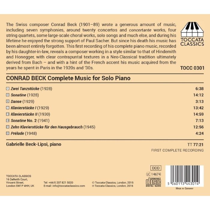 Beck: Complete Music for Solo Piano - slide-1