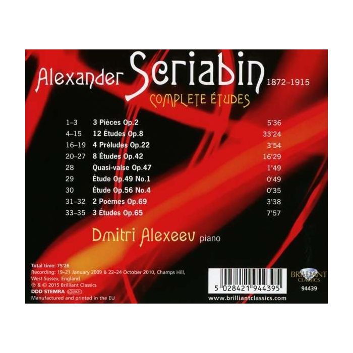 Scriabin: Complete Études - slide-1
