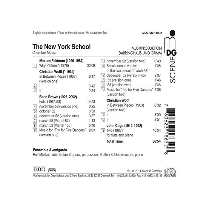 The New York School – Feldman, Wolff, Brown, Cage - slide-1