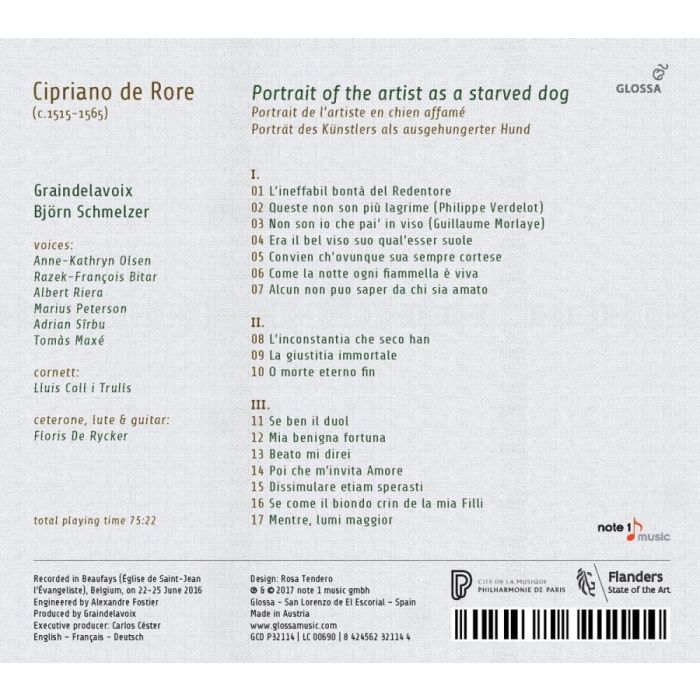 Rore: Portrait of the Artist as a Starved Dog - Madrigals - slide-1