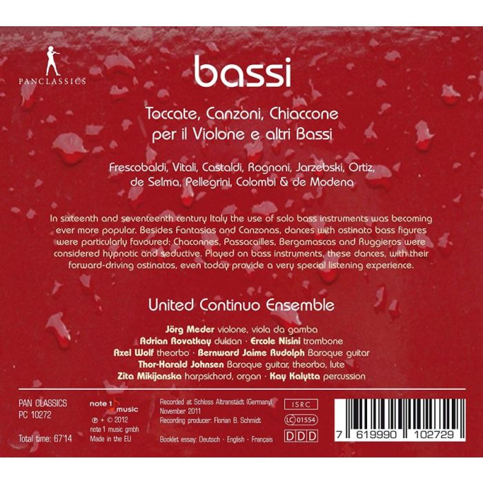 Toccate, canzoni, chaconne per il violone a altri bassi - Vitali, Frescobaldi, Castaldi, Ortiz, Jarzębski, ... - slide-1