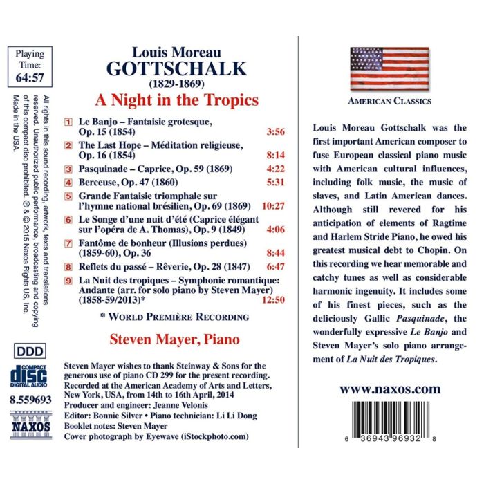 Gottschalk: A Night in the Tropics, Solo Piano Music - slide-1