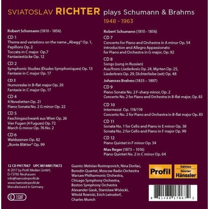 Richter plays Schumann & Brahms - slide-1