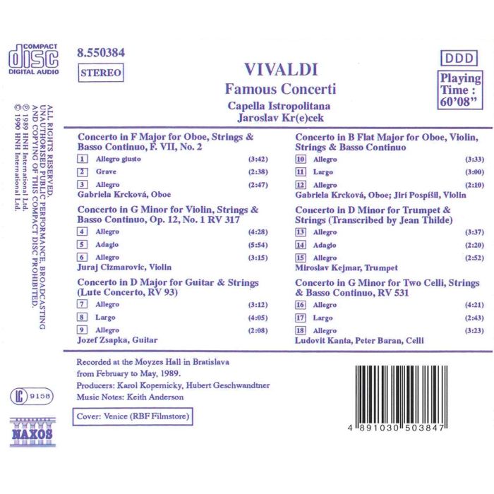 Vivaldi: Famous Concerti - slide-1