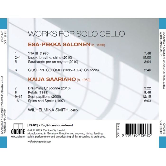 Salonen & Saariaho: Works for Solo Cello - slide-1