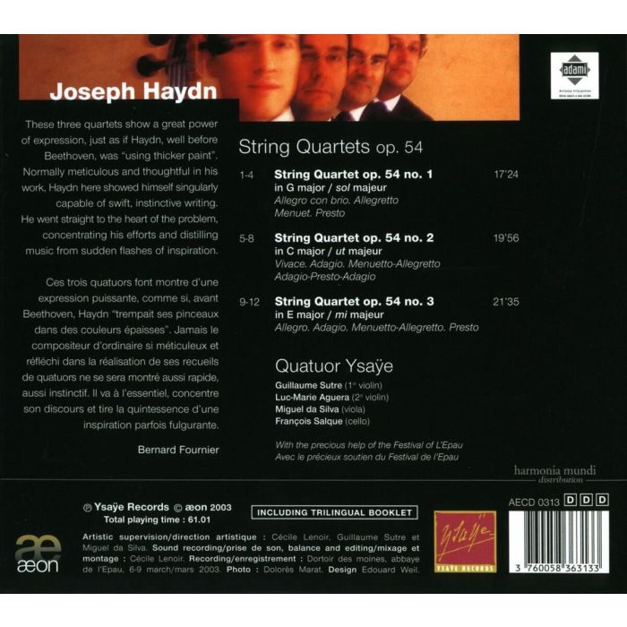 Haydn: String Quartet Op 54 - slide-1