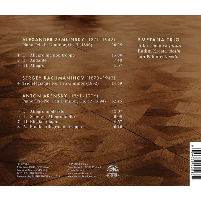 Zemlinsky; Rachmaninov; Arensky: Piano Trios - slide-1