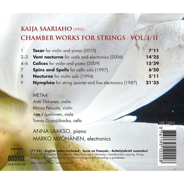 Saariaho: Chamber Works for Strings Vol. 1 - slide-1