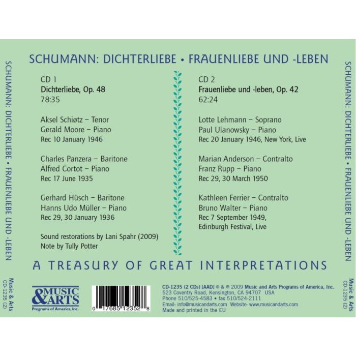 Schumann: Dichterliebe; Frauenliebe und -leben - slide-1