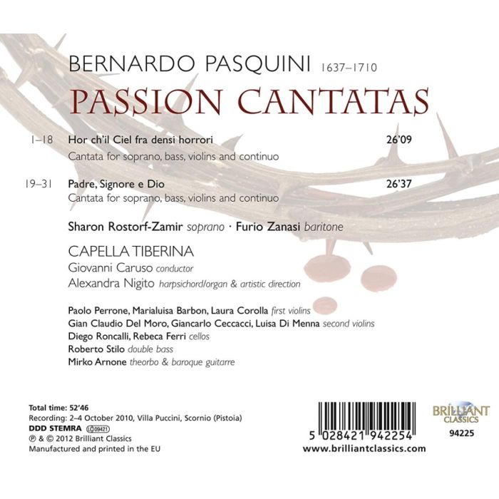 Pasquini: Passion Cantatas - slide-1