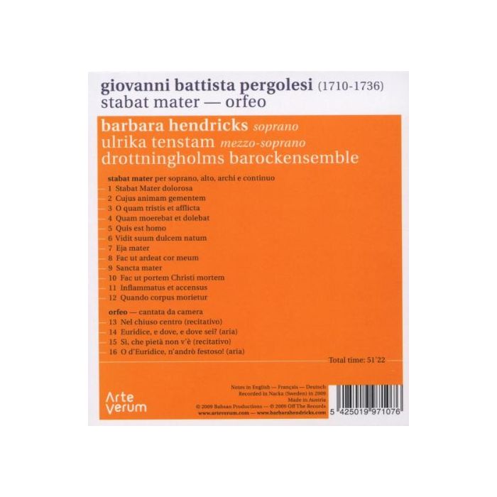 Pergolesi: Stabat mater, Cantata Orfeo - slide-1