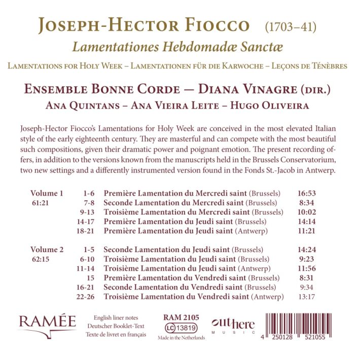 Fiocco: Lamentationes Hebdomadæ Sanctæ - slide-1