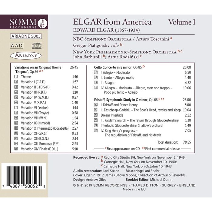 Elgar from America Volume 1 - slide-1