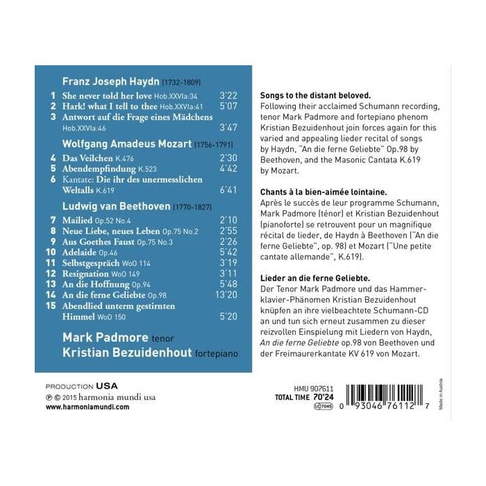 Beethoven: An die ferne Geliebte Op. 98 / Haydn / Mozart - slide-1