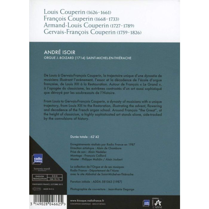 La Dynastie des Couperin - Louis, François, Armand-Louis & Gervais-François - slide-1