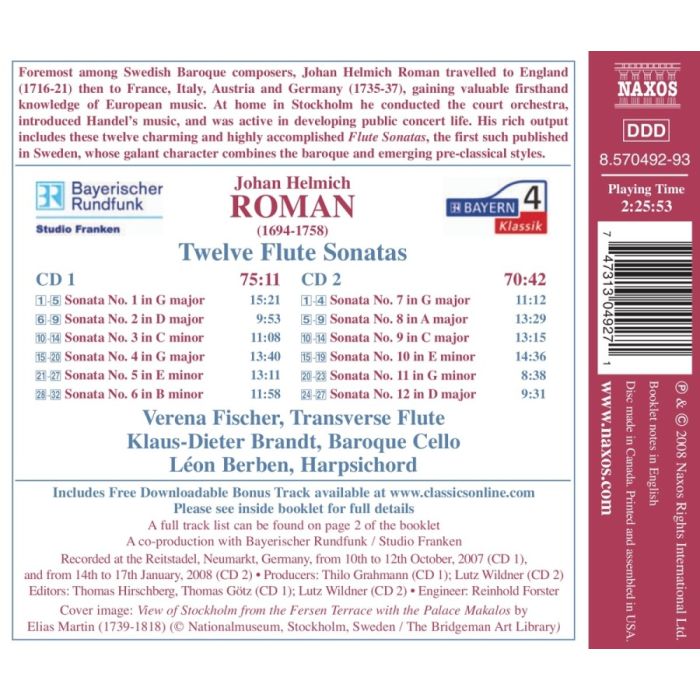 Roman: 12 Flute Sonatas - slide-1