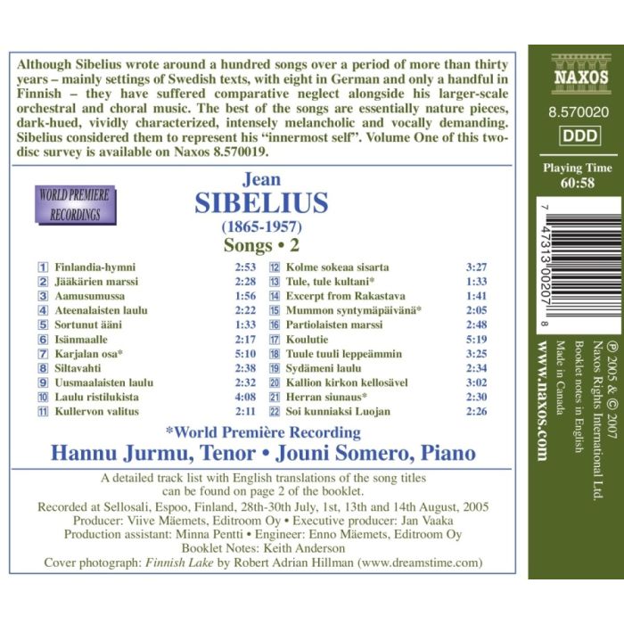Sibelius: Songs Vol. 2 - slide-1