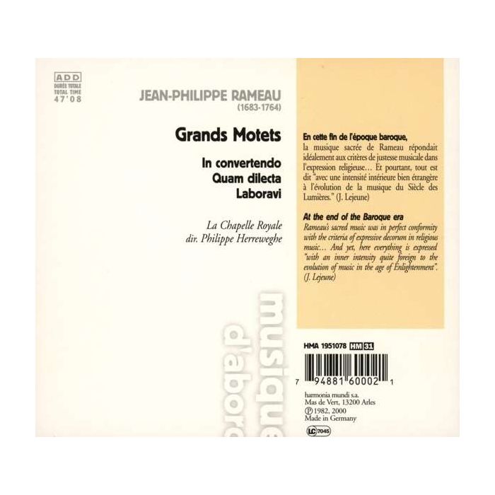 Rameau, Jean-Philippe - Grands Motets - slide-1