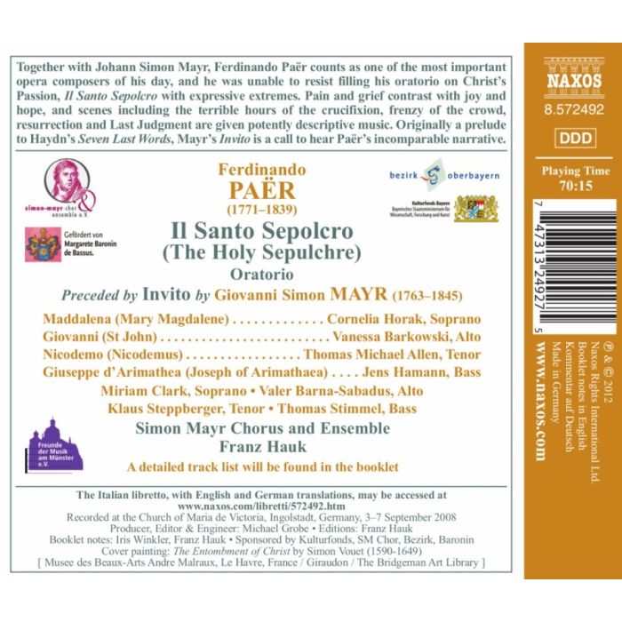 Paër: Il Santo Sepolcro - Oratorio - slide-1