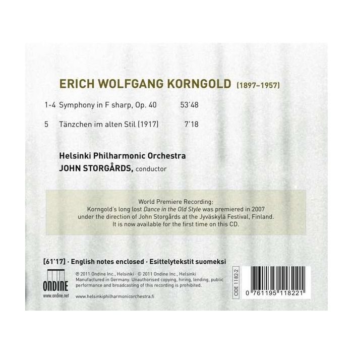 Korngold: Symphony in F Sharp, Tanzchen Im Alten Stil - slide-1