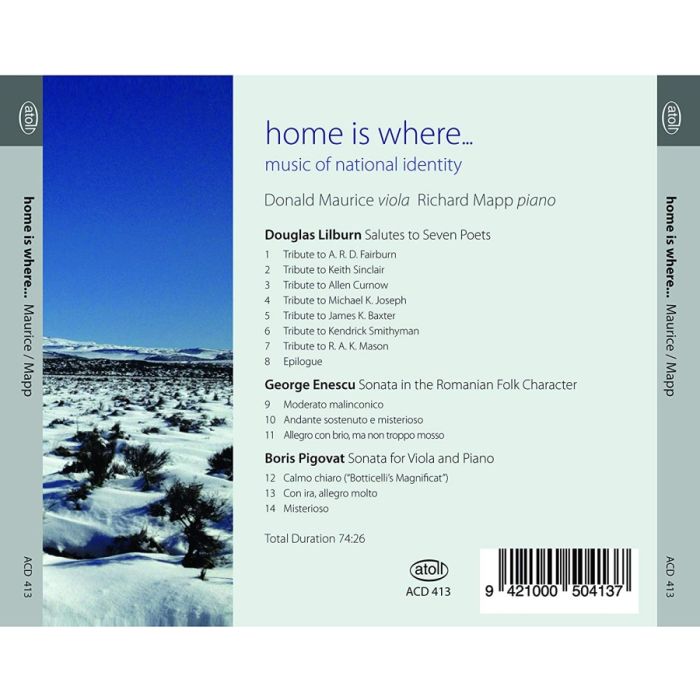 Home is where ... Lilburn; Enescu; Pigovat - slide-1