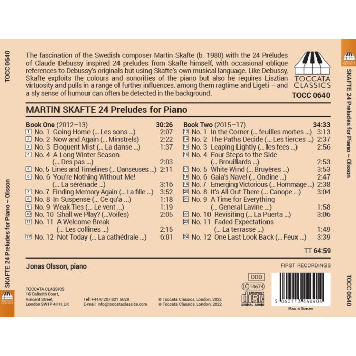 Skafte: 24 Preludes for Piano - slide-1