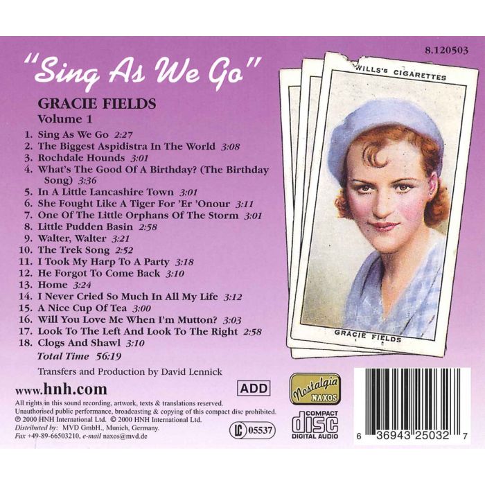 GRACIE FIELDS vol. 1 : Sing as We Go - slide-1