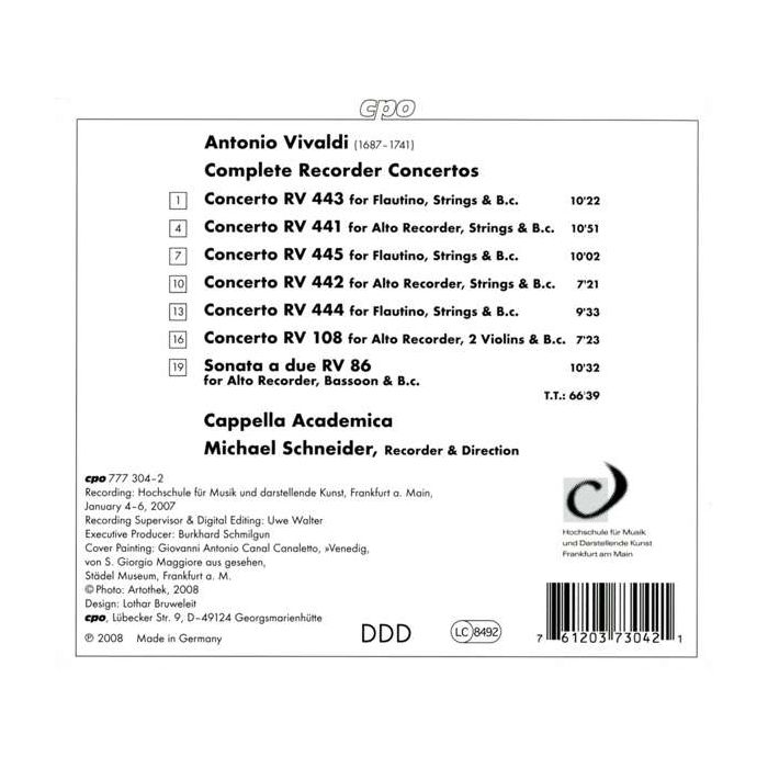 Vivaldi: Complete Recorder Concertos RV 441–445, 108 - slide-1