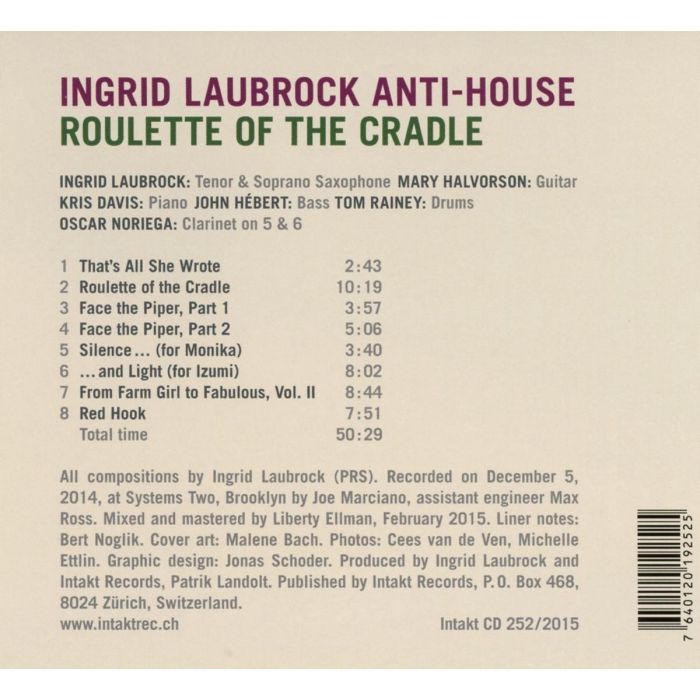 Ingrid Laubrock Anti-House: Roulette of the Cradle - slide-1