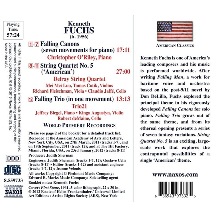 Fuchs: String Quartet No. 5 “American”, Falling Canons, Falling Trio - slide-1