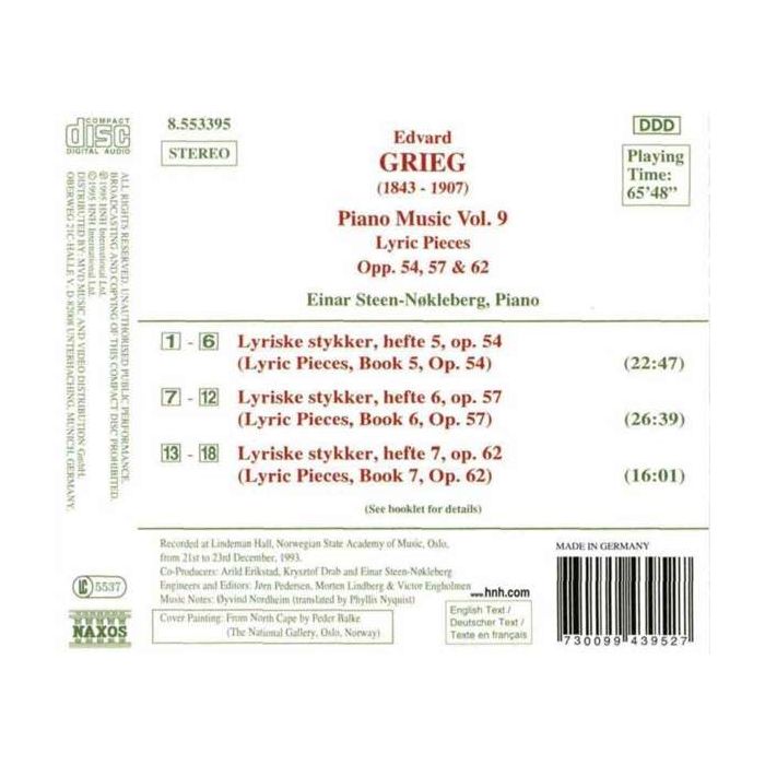 GRIEG: Piano Music Vol. 9 - slide-1