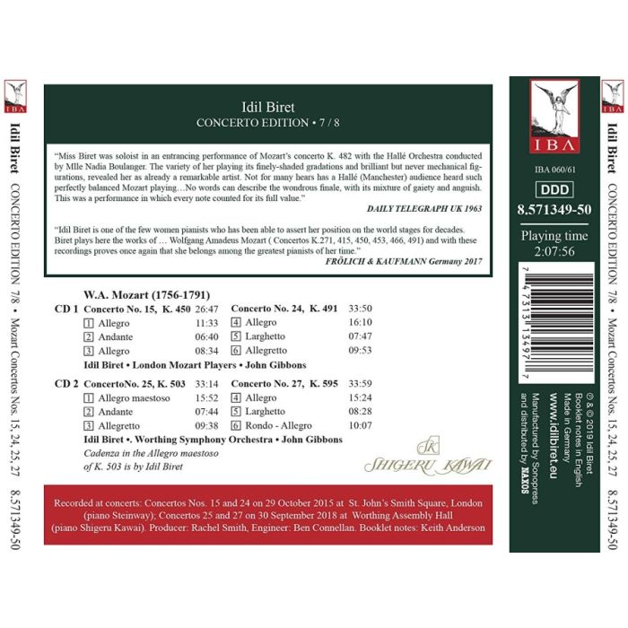 Mozart: Piano Concertos Nos. 15, 24, 25 and 27 - slide-1