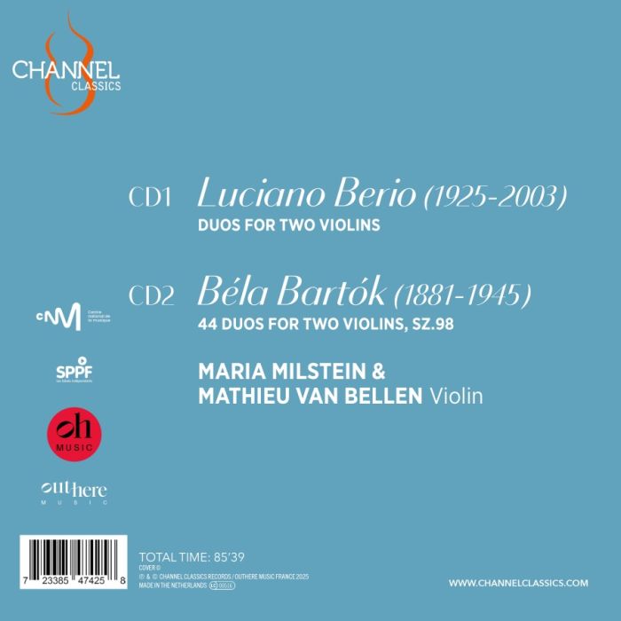 Bartók & Berio: Duos for Two Violins - slide-1