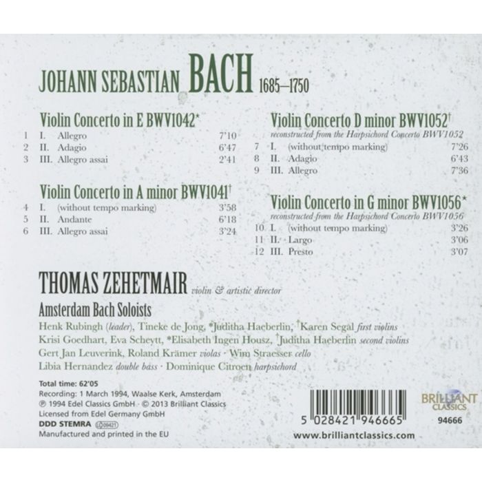 BACH: Violin Concertos - slide-1
