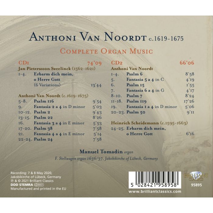 Van Noordt: Complete Organ Music - slide-1
