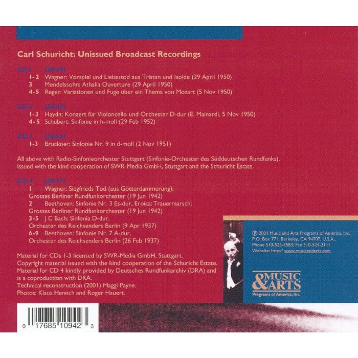 Carl Schuricht: Unissued Broadcast Performances, 1937-1951 - slide-1