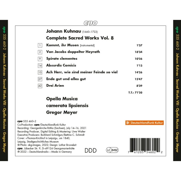 Kuhnau: Complete Sacred Works Vol. 8 - slide-1