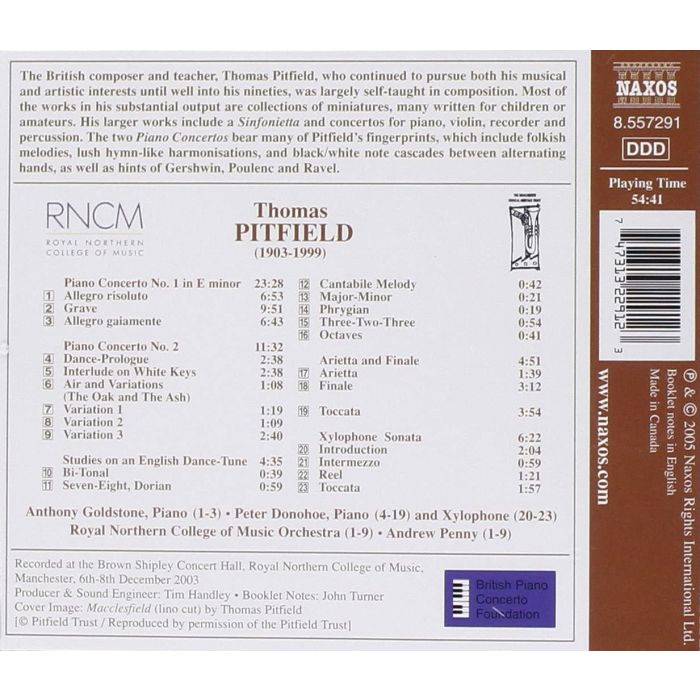 PITFIELD: Piano Concertos Nos. 1 & 2 - slide-1
