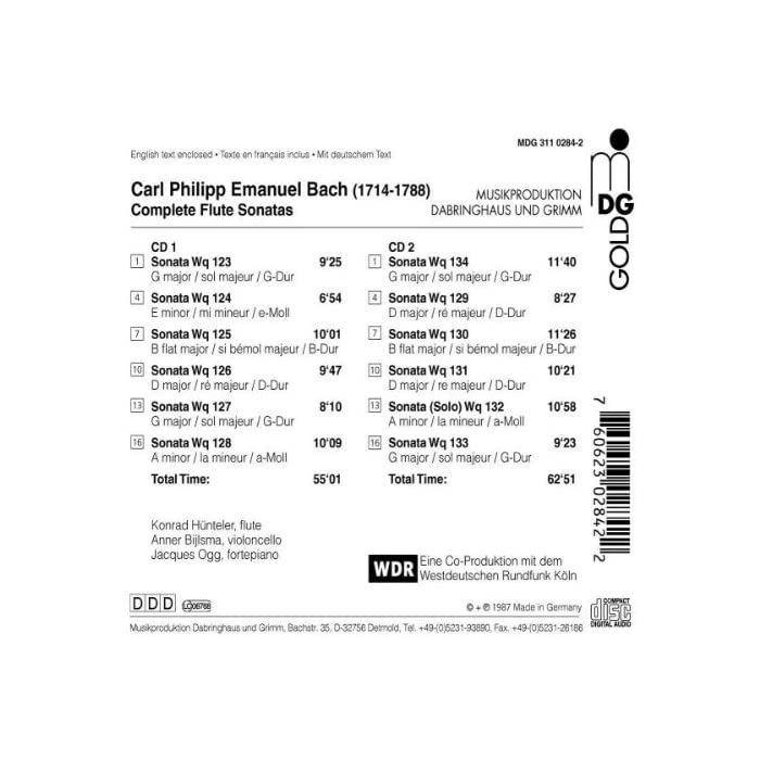 Bach CPE; Complete Flute Sonatas - slide-1
