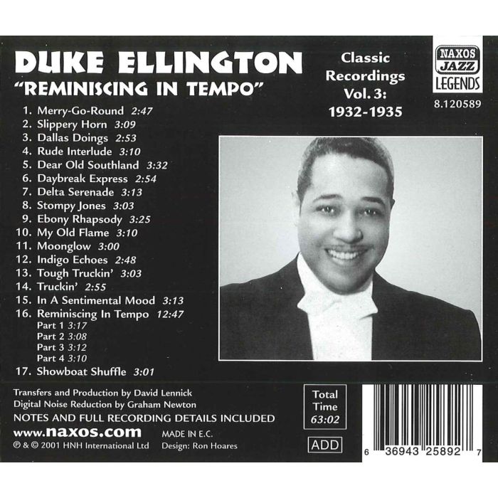 ELLINGTON DUKE: Reminiscing in Tempo - slide-1