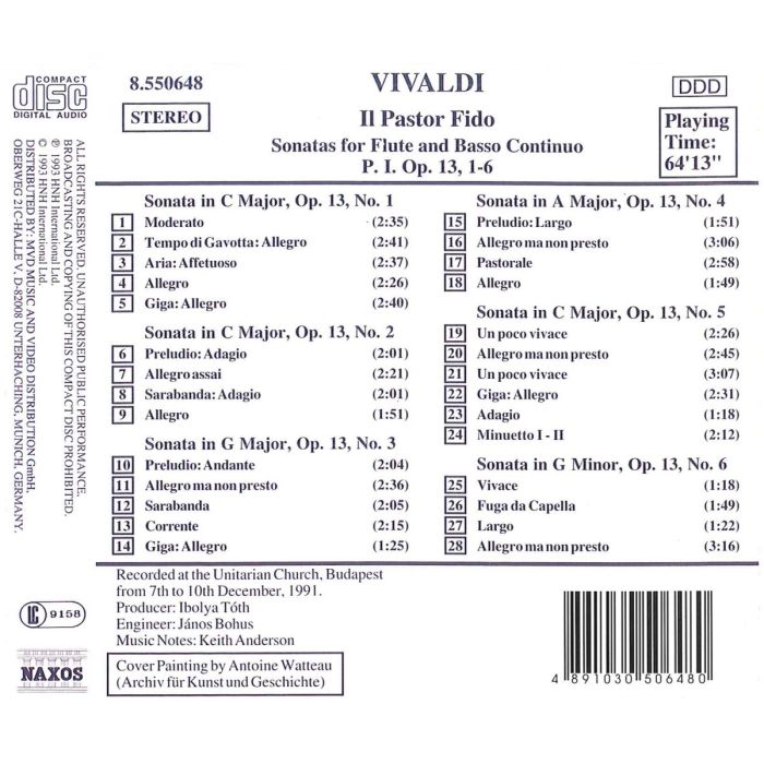 VIVALDI: Il Pastor Fido - slide-1