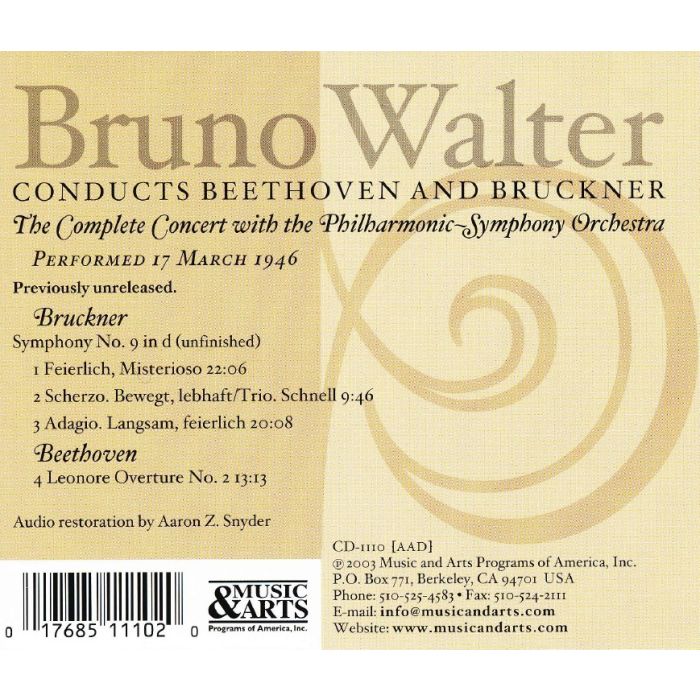 Bruno Walter conducts Bruckner & Beethoven - slide-1